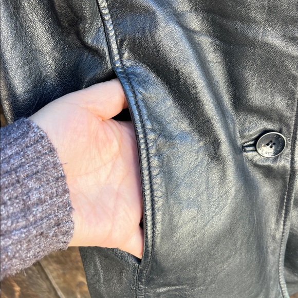 Y2K Wilsons Leather Pelle Studio Black Jacket. Women size M - Picture 8 of 12